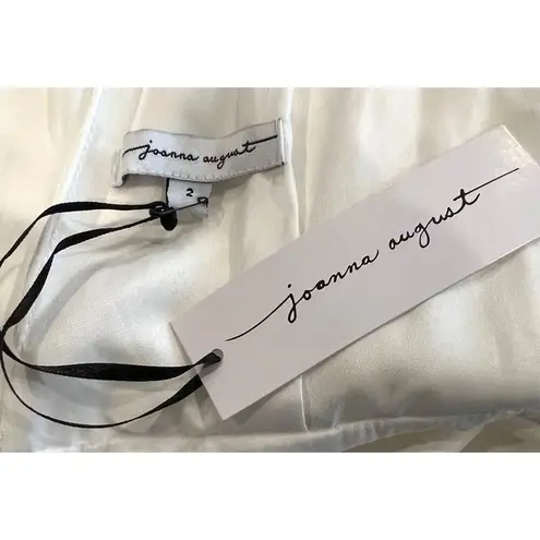 Joanna August NWT Joplin Slit Front Button-Up V-Neck Wedding Dress Size 2