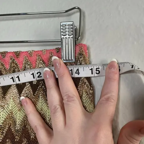 Jordan Taylor Elif For Multicolor Chevron Knit Asymmetrical Skirt Swim Cover-Up