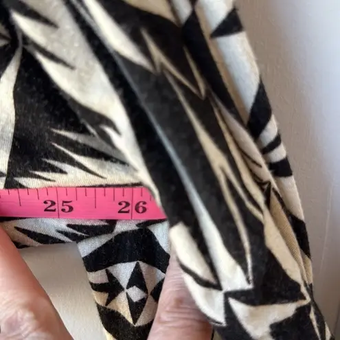 Rachel Pally Jersey Bat Wing Maxi Dress Black White Geometric