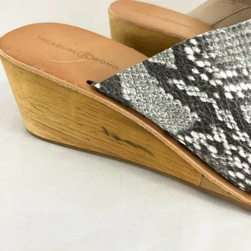 Treasure & Bond Womens Sandals Slides Wedge Heel 7