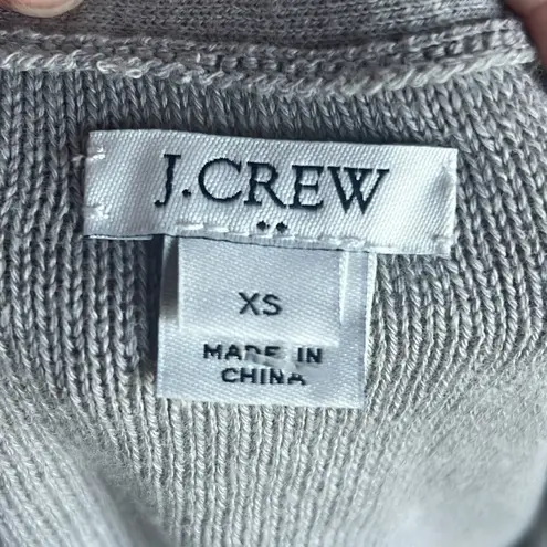 J. Crew Factory Tiered Ruffle Sleeve Cardigan Gray Size XS