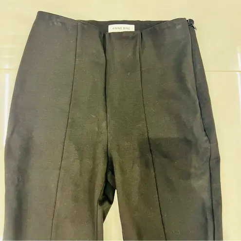 ANINE BING Max Split Leg Black Pant 38