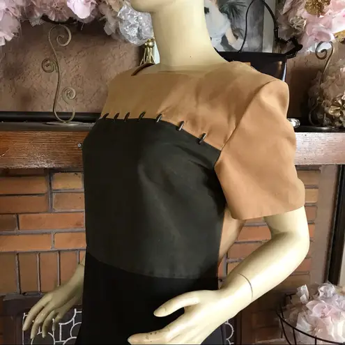 1990'S SAG HARBOR TAN, BROWN AND OLIVE GREEN FAUX SUEDE COLOR