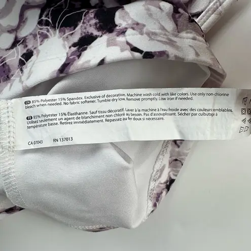 Balance Collection Mia crop tank Purple Roses sport top Size Small