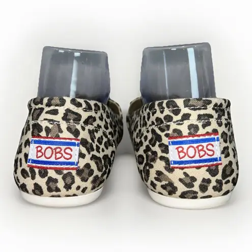 Bobs By Skechers Memory Foam, Cheetah Animal Print Slip On Shoes Women Sz 10