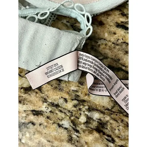 Victoria's Secret Victoria’s Secret Dream Angels Rhinestone Embellished Lined Demi Bra 32DD Blue