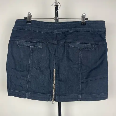 Juicy Couture  Dark Blue Denim Mini Jean Skirt