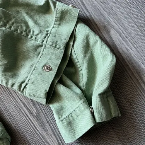 Treasure & Bond Jacket Womens Small Cotton Green