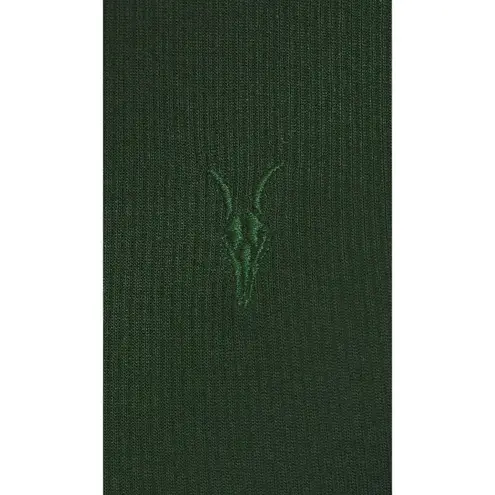 ALLSAINTS Rina Long Sleeve Roll Neck Tee in Sycamore Green Small New Womens Top