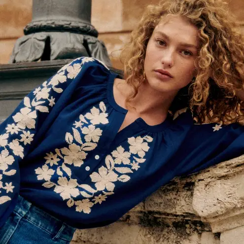 Sézane Sezane SAVERIA BLOUSE size 2 - NWT