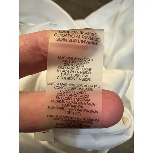 Karl Lagerfeld PARIS Women's White Pleated Wide-Leg Pants Size 6