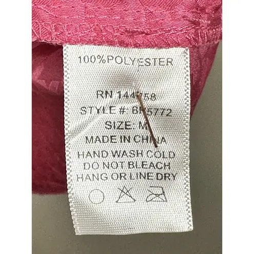 Bohme SCOUT BUTTON UP IN HOT PINK Size M Long Sleeve