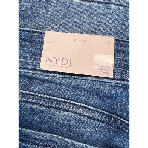 NYDJ  Ella Side Seam Slits Jean Shorts Women's Size 0 Clean Affection Denim NWT