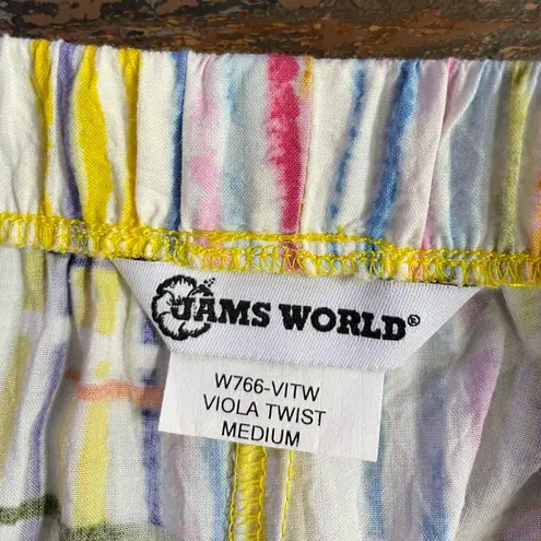 Jams World Viola Twist 2 Piece Set Button Up Boxy Top & Wide Leg Pants Medium🧡🎀