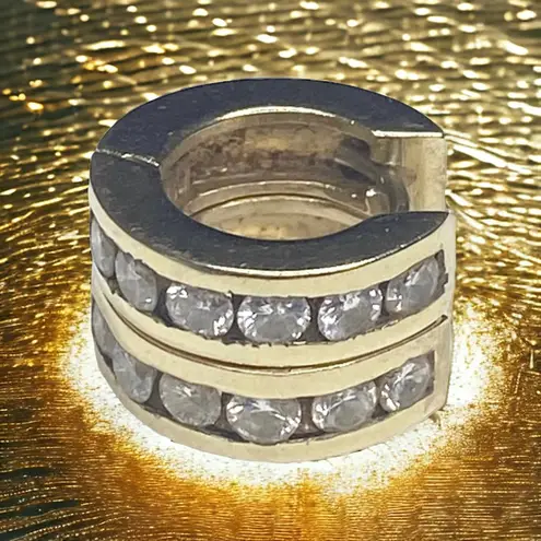 Vintage 90’s: 1 CT Diamond Huggies Earrings ☼ 12 Channel Set Round Stones ☼ 18K