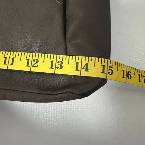 Gun Tote'n Mamas Purse Concealed Carry Pebbled Leather Nylon Brown Shoul…