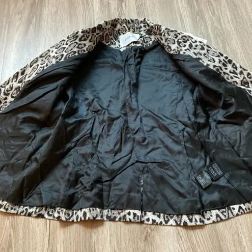 Erdem Iris Leopard Jacquard Single Breasted Blazer Size 10 NWT Silver