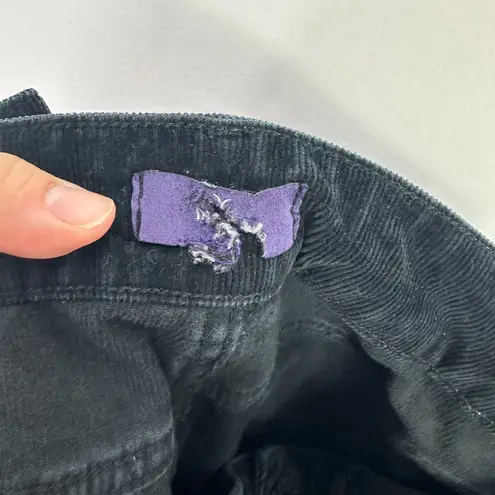 NYDJ Barbara Bootcut Pants 10 Black Corduroy Lift Tuck Stretch Academia Preppy