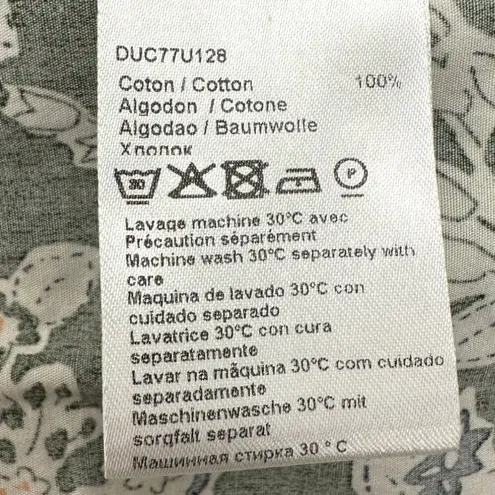 Gerard Darel | Size 1 | Carmel Printed Sleeveless Button-Down Top in Khaki Green