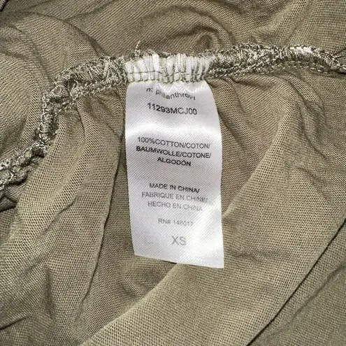 n:philanthropy NWT Buenos Side Ruched Tank in Martini Olive XS