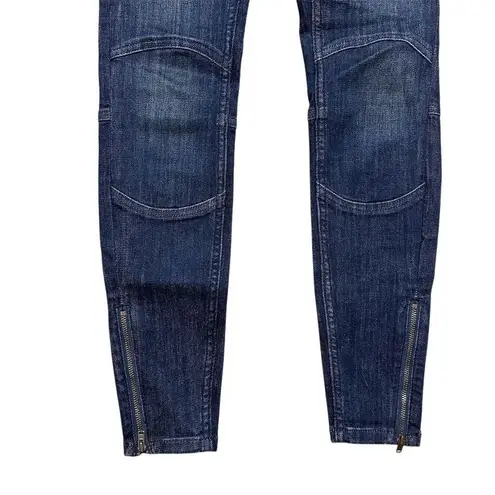 Pilcro and the Letterpress Anthropologie Pilcro High-Rise Moto Denim Leggings Blue Size 25