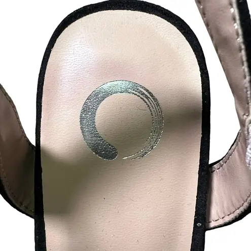 Journee Collection Womens Black Roslynn High Block Heel Sandals US 8 Pumps