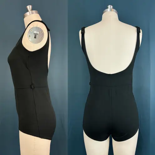 Catalina Vintage 60s Button Strap Low Back One Piece Swimsuit