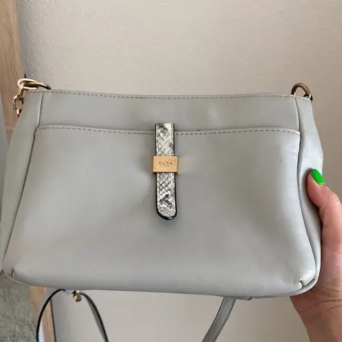 Dune London  grey snakeskin purse