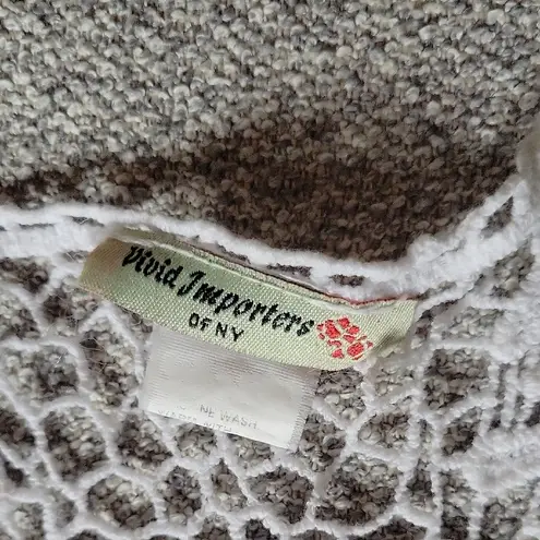 Vivid Importers of NY White Crochet Lace Racerback Women’s Tank Top Swim Size L Size L