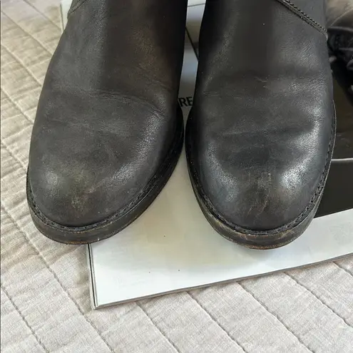 Acne Studios Pistol washed worn in western zip up sides heel Ankle Boots 37