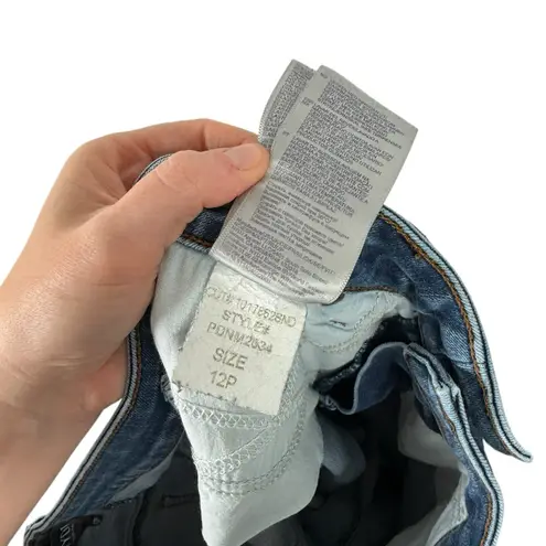 NYDJ Sheri Slim Lift Tuck Dark Wash Jeans Mid Rise Stretch Womens Size 12P