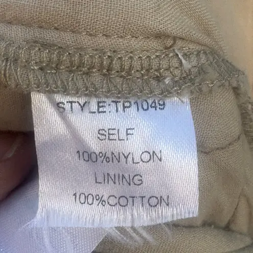 Quilted Puffer Pants Beige Small