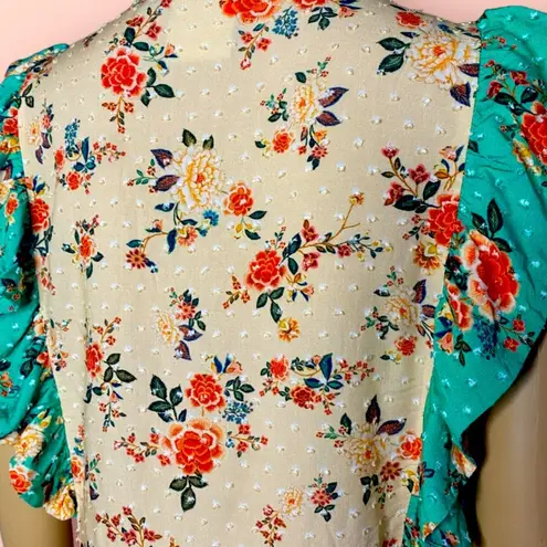 Farm Rio Maggie Ruffled Blouse size M