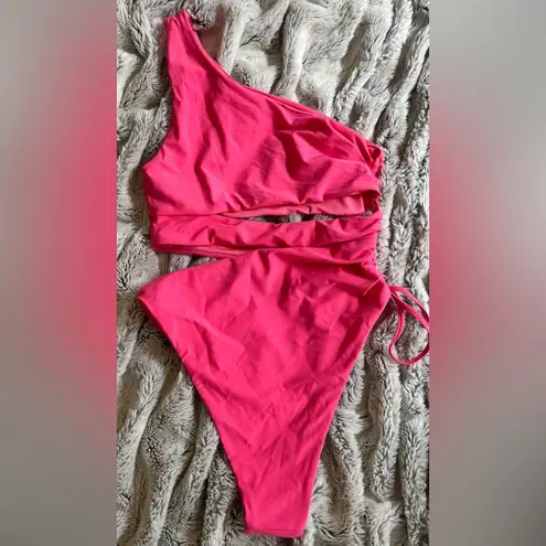 Ramy Brook NWT Kezia Cutout One Piece Swimsuit in Deros (Pink), Size M