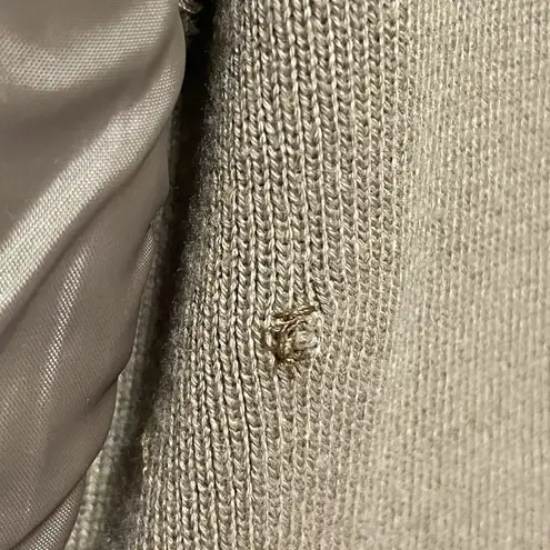 Peter Nygard Vintage Womens L Jacket Bronze Studded Leather & Knit Back Sleeves