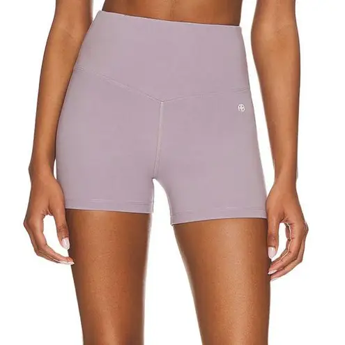 ANINE BING Lavender Biker Shorts Purple XS Compression Slimming High Waist Bike