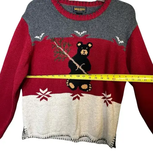 Woolrich Sweater Bear Christmas Holiday Pullover Cute Winter Cozy Gift