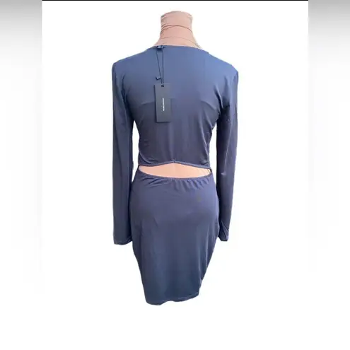 VERO MODA Womens Ombré Blue Cut Out Back Mini Dress Small NWT