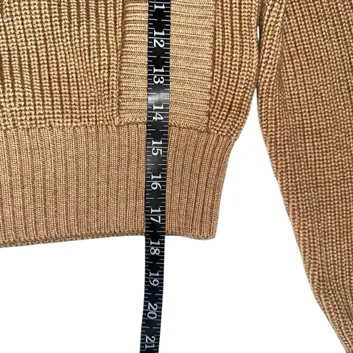 Babaton Aritzia Grazia Merino Wool Tan Crew Neck Knit Sweater XS