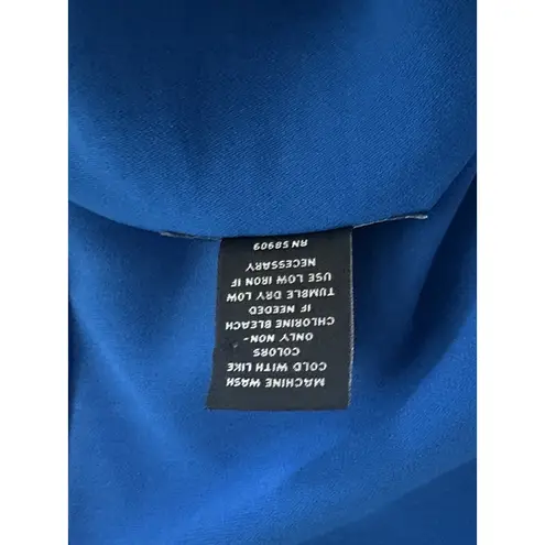 Investments Women's Blue Blouse Long Sleeve Small