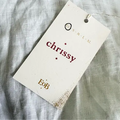 Ears Of Buddha Chrissy Sleeveless Silk Button Down Top Lace Detail Size XS White