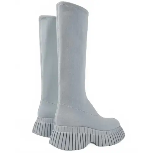 Camper BCN Tall Sock Boot Light Pastel Grey NWT Size 7 / 37 EU Gray