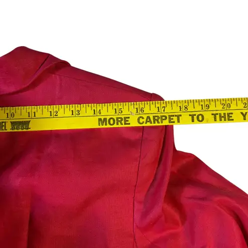 Classiques Entier Petites Med Red Linen Blazer Jacket Business Single Button - Image 8