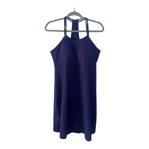 prAna Womens Blue Pristine Racerback Dress, Large