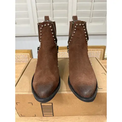 Old Gringo Cambria Boots Brown Soft Suede Leather Size 6.5/7 NWOB Chic Western