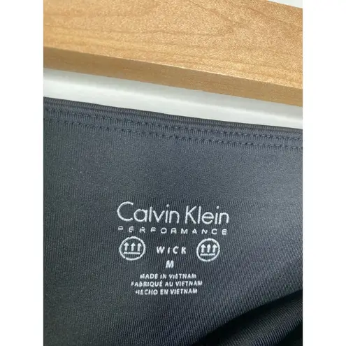 Calvin Klein  Performance Sweat Wicking Black Leggings Women's Size Medium M