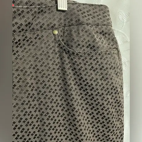 A Line Women’s Ann Klein Trousers Dress Stretch Pants Chocolate Brown Sz 10 NWOT