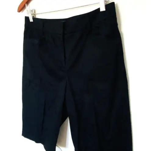 Pendleton Modern Black Cotton Stretch High Rise Bermuda Pockets Minimal Shorts 6