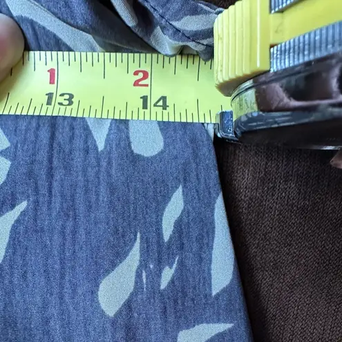 SimplyVera VeraWang Black & Brown/Gray Yellow Ornaments Dress Sz 2 Pull Over.