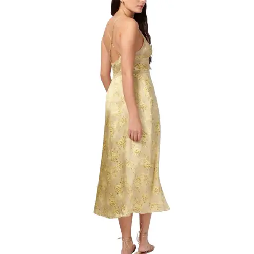 Cami NYC Roya Dress In Yellow Floral Yellow midi Dress size M NEW